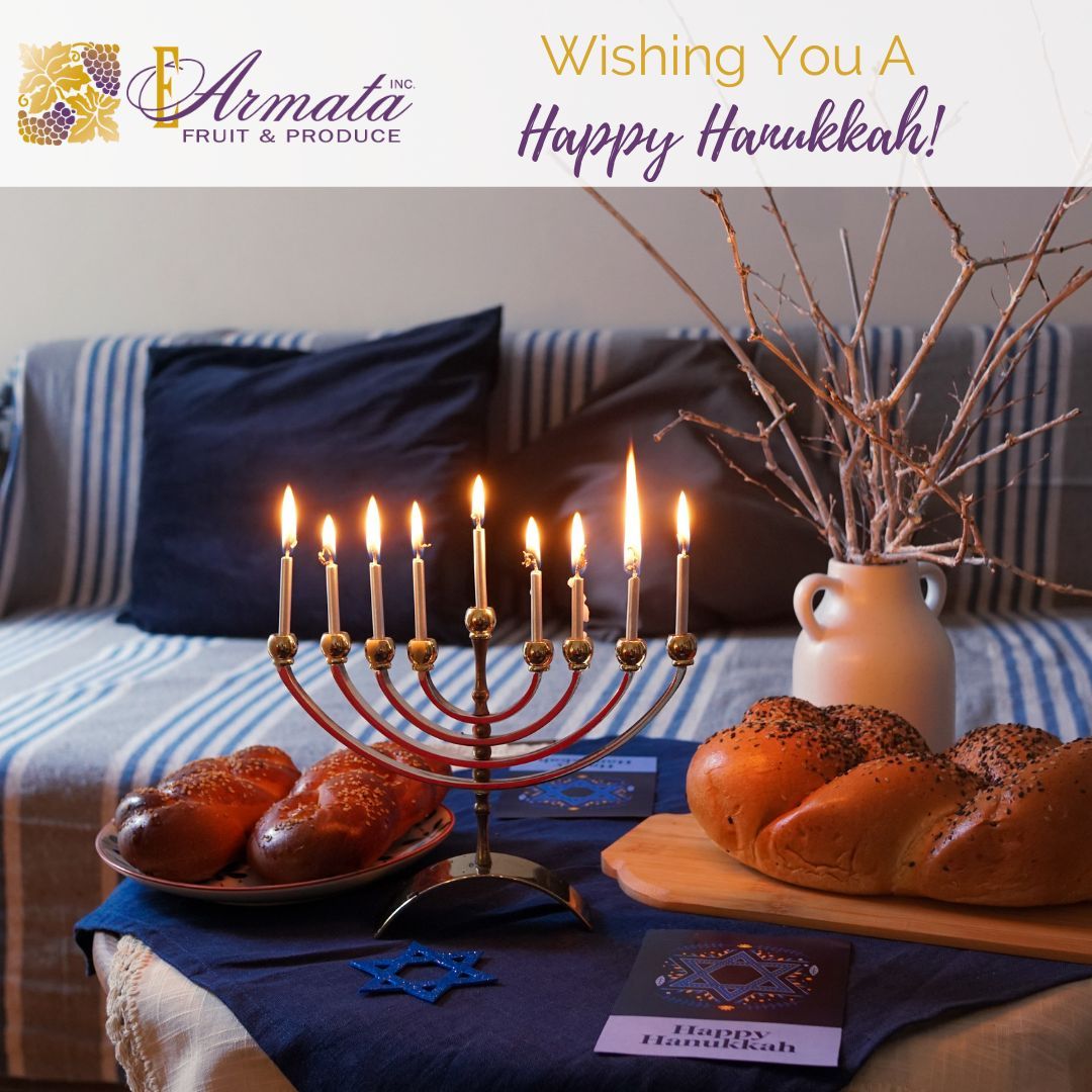 EArmataHuntsPt's tweet photo. Happy #Hanukkah from #EArmataInc! Wishing everyone a holiday filled with joy. May this year bring warmth and happiness to you and your family!
https://t.co/apy6OHap02
#NewYork #HuntsPointMarket #FreshProduce #EatLocal #ProduceSupplier #HappyHanukkah https://t.co/FjeaxJoFZ0