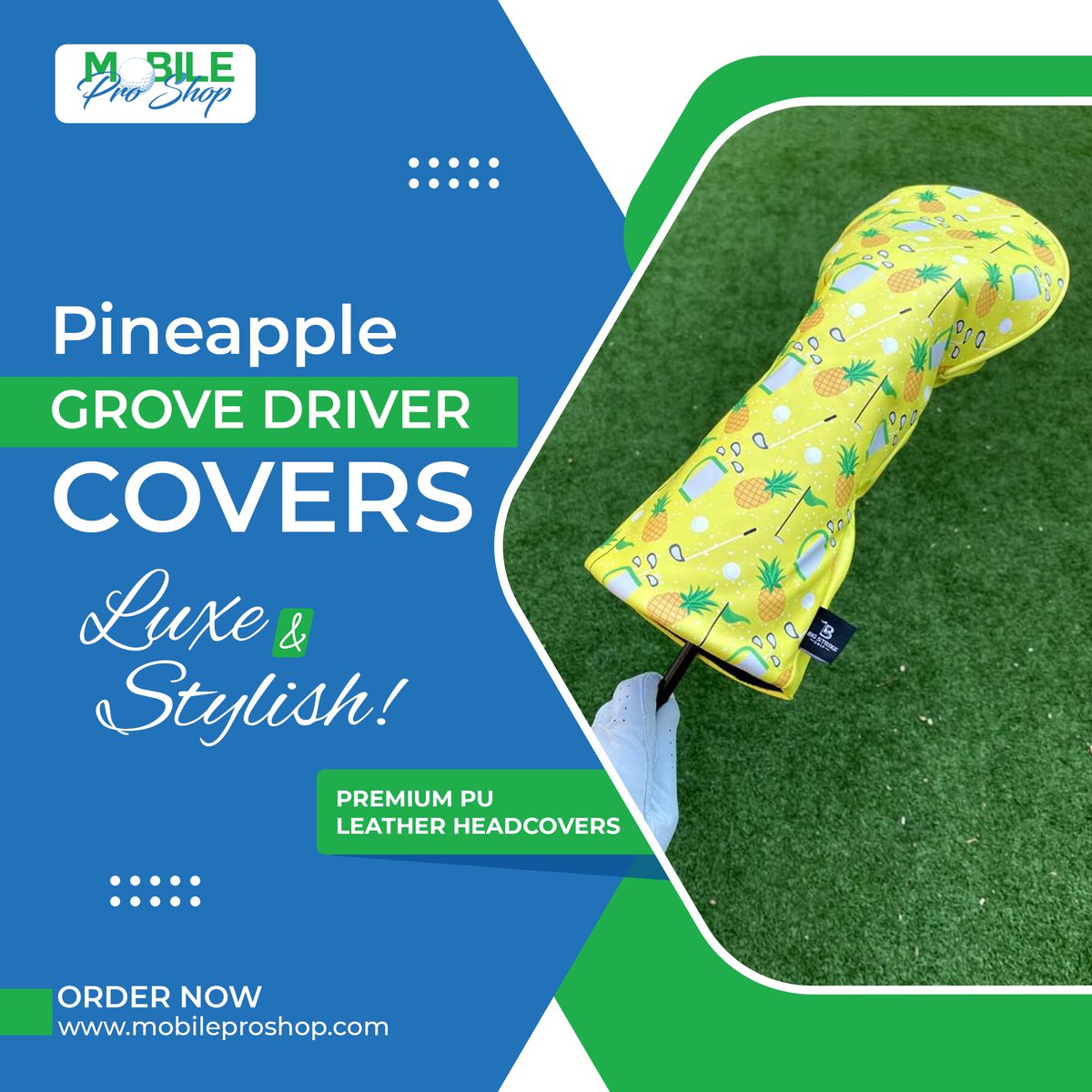 Mobile Pro Shop: Pineapple Grove Driver Covers - Luxe and Stylish!
#MobileProShop #GolfStyle #PineappleGrove #LuxuryHeadcovers #GolfFashion #DriverProtection #PremiumLeather #GolfEssentials #ElevateYourGame