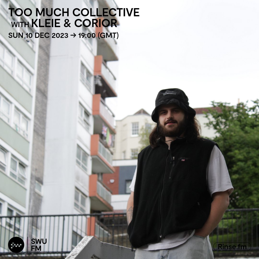 SWUFM's tweet photo. Live it's: Too Much Collective with Kleie &amp; Corior
@TooMuchBristol 

https://t.co/9qQgg0Q8Qq 103.7FM &amp; DAB #SWUFM https://t.co/kmhXbOut49