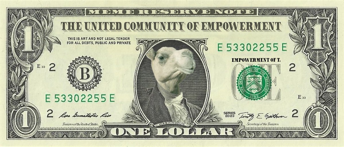mobymaybe's tweet photo. Shout-out to @EmpowermentOfT for sending this #camel #Lollar and also separate empowerment heart lollar!!

So cool. Can I use it to get treats for my @CamelsNFT ? 😂

Many thanks fam and much love! 💙 https://t.co/KElmAbjaeP