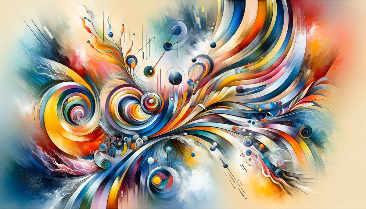 🎨 This abstract masterpiece!

👀 It's a whirlpool of colors and emotions, each swirl a story of joy, freedom, and self-discovery. 

What emotions does it stir in you? Drop your thoughts below!

 #VisualVibes #ArtisticExpression
#abstractartist #AIart