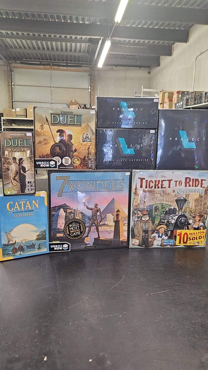 Boardgames restock. New Project L expansions! #IndustrialParkGames #IPG #restock #games #expansions #newrelease #fun