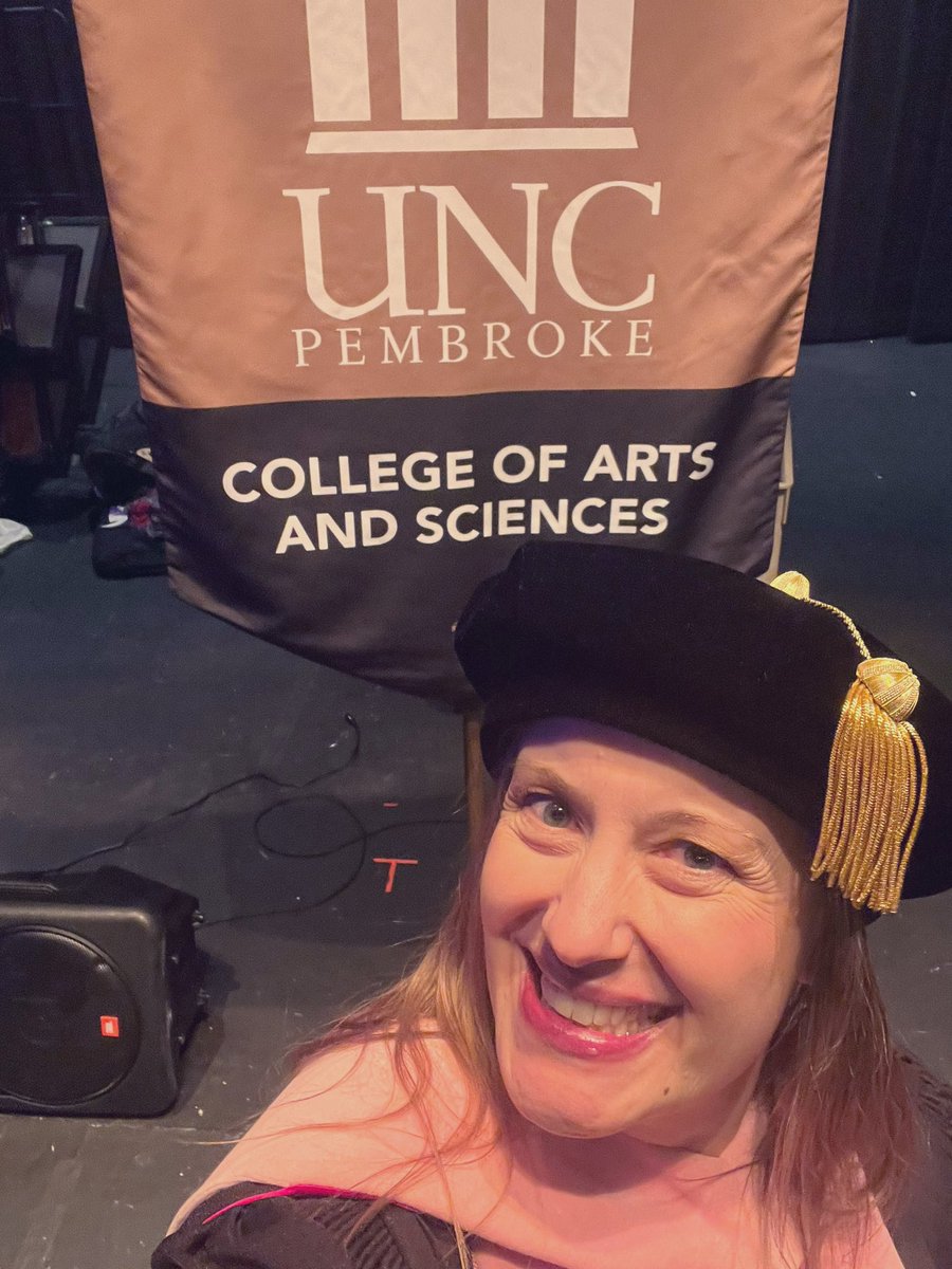 JoannaHersey's tweet image. Let’s go!! It’s time for commencement! Well done everyone, let’s celebrate! #Commencement2023 #UNCPembroke #WellDone 🖤💛🎓