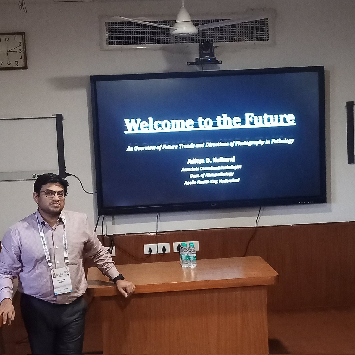PathSupremacy's tweet image. Welcome the future at digital imaging in Pathology by Dr. Aditya D Kulkam @Apcon2023 #Apcon2023 #digitalpathology