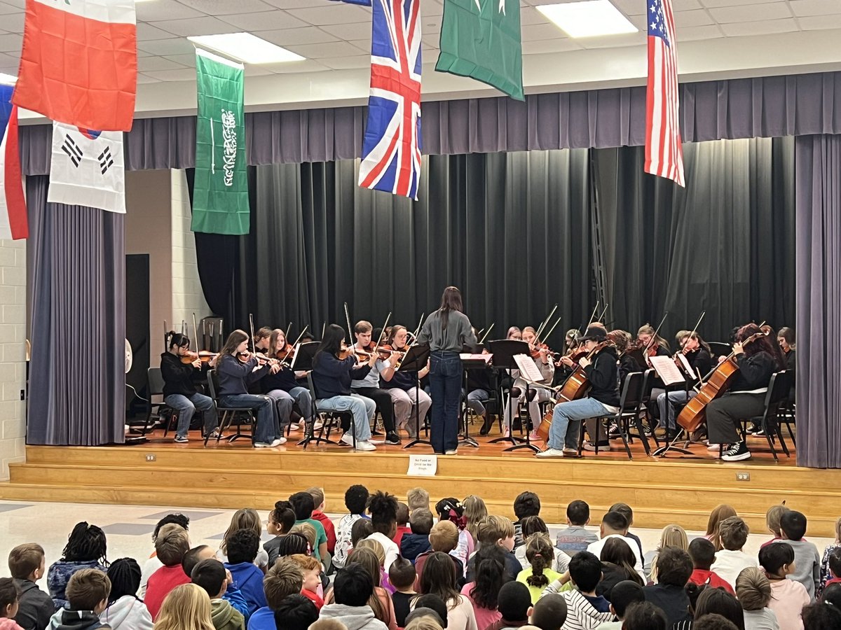 Thanks to <a href="/CedarCliffColts/">Cedar Cliff H.S.</a> Orchestra for coming to spread some holiday joy with us today!   Great seeing so many familiar faces!!
