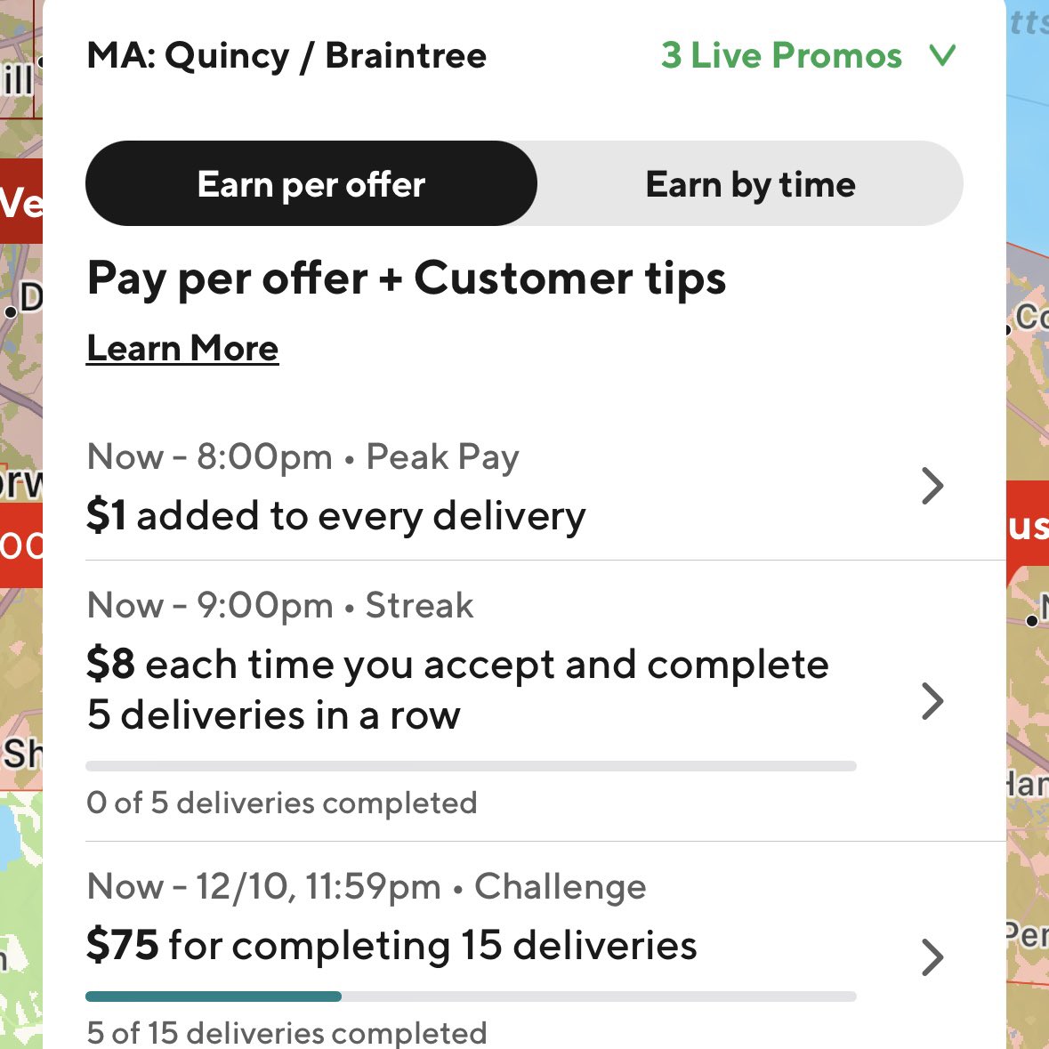 boston_drives's tweet image. That’s why we jump on other apps when needed.

With the $75/15 orders challenge, add $5 to each delivery for an average of $61.76/hr over the 2 hours.

We hit our goals one way or another! #multiapp