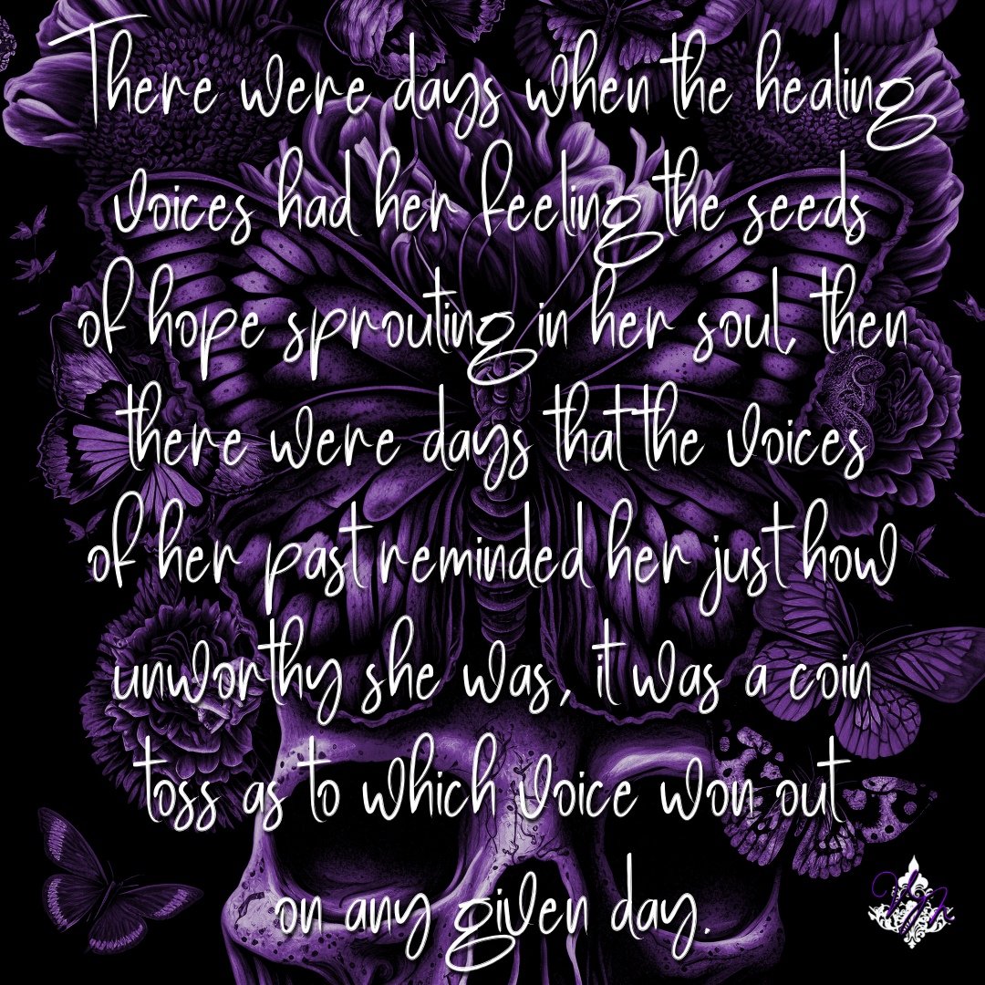 #poetry #poem #poems #poemoftheday #poetryporn #poemgasm #poetrycommunity #poet #PoetsTwitter #poetsoftwitter #micropoetry #micropoem #anxiety #painpoetry #hurt #past #pastvspresent #truth #healing #duelingvoices #hope #seedsofhope #whispersofawickedsoul #violetmystere #vm🤍💜🖤