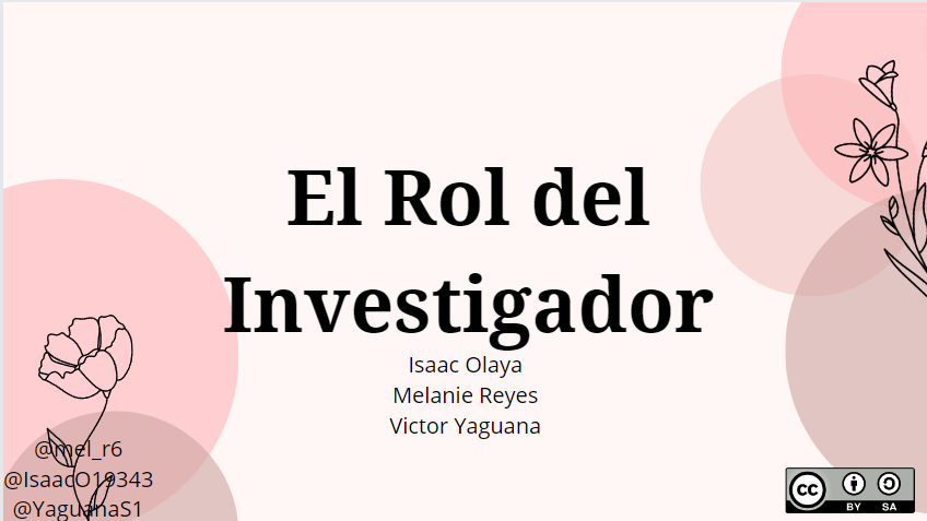 YaguanaS1's tweet photo. La investigación y las cualidades del investigador: incentiva el cambio positivo de la educación. 🧐#PedagogiadelasCienciasExperimentales #Investigación #Investigador #Procesos #Importancia #educacion #Cualidades
@jorgearmi20
@experimenutmach https://t.co/ylo3S7eRHj