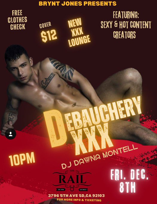See you TONIGHT San Diego! I&rsquo;ll be hosting @therailsd for a night of #Debauchery 😈 see you at 9pm https://t<a class="tags" target="_blank" title="On Twitter" href="/?out=eyJ0eXAiOiJKV1QiLCJhbGciOiJIUzUxMiJ9.eyJpYXQiOjE3MjA4NjIyMTUsImlzcyI6InR3cG9ybnN0YXJzLmNvbSIsIm5iZiI6MTcyMDg2MjIxNSwiZXhwIjoxNzUyMzk4MjE1LCJyZWRpcmVjdF91cmwiOiJodHRwczovL3R3aXR0ZXIuY29tL3RoZXJhaWxzZCJ9.tON_vy1MPa7wBG3kRfNpDrcVYC6qiJ4vBvTJTfOgbm07k34mrljUu_wn8InWfjtUSE-Wno4czZJSfdIfvRqZ7Q">@therailsd</a><a href="/tag/debauchery"class="tags"><span>#debauchery</span></a>
