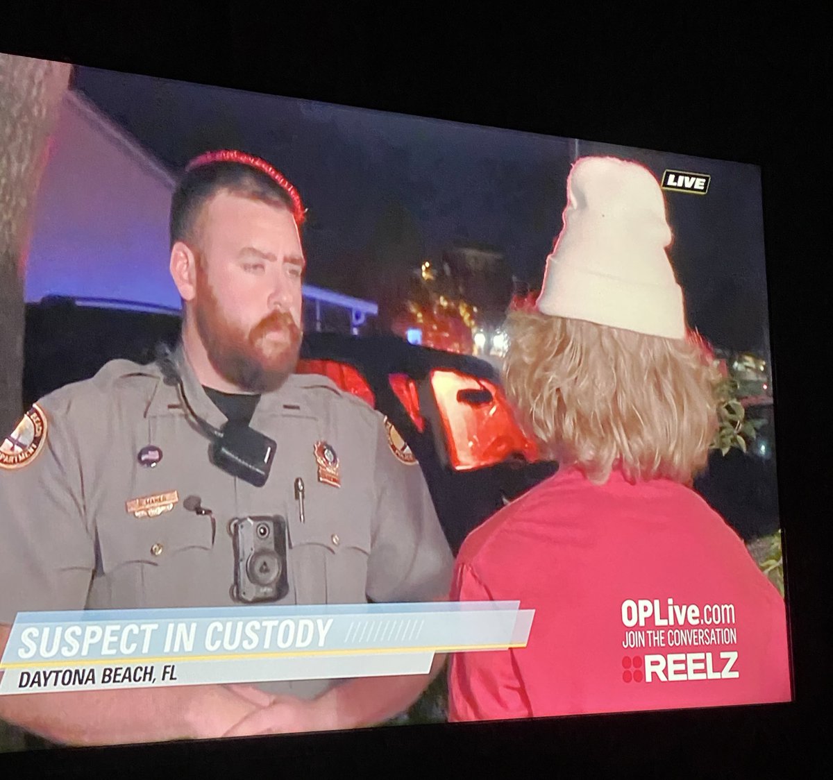 Joyouss0's tweet image. Did he just say #Pressin ?? 🤣🤣 #OldSchool #Slang @OfficialOPLive @OnPatrolNation #OPL Also- that hat tho 🤣