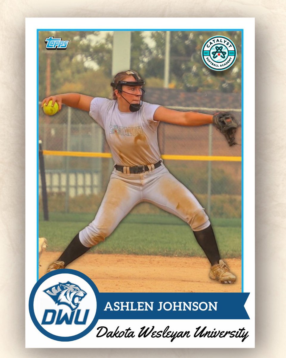 CatalystSB_'s tweet photo. 🐯🐯🐯

HUGE CONGRATS to our very own, Ashlen Johnson, on her verbal commitment and scholarship acceptance to continue her education and play collegiate softball at Dakota Wesleyan University‼️

Sioux Falls, SD⚔️ 🔜 Mitchell, SD🐯

⬇️⬇️⬇️

#UnCaged🐅 | #CatalystFam🧬 https://t.co/L1PcHgoMaQ