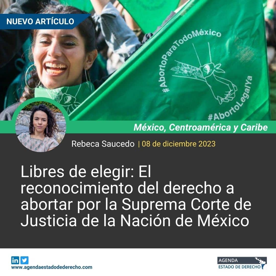 A_EstadoDerecho's tweet photo. 🇲🇽Se explora reconocimiento histórico del derecho al aborto por la Suprema Corte de Justicia de México y su aplicación a través del juicio de amparo ¿Cuáles son los desafíos en la defensa de la libertad reproductiva?✍️@RebecaSauce responde en su artículo: https://t.co/GnRf813m5O https://t.co/FCjTn91sSK