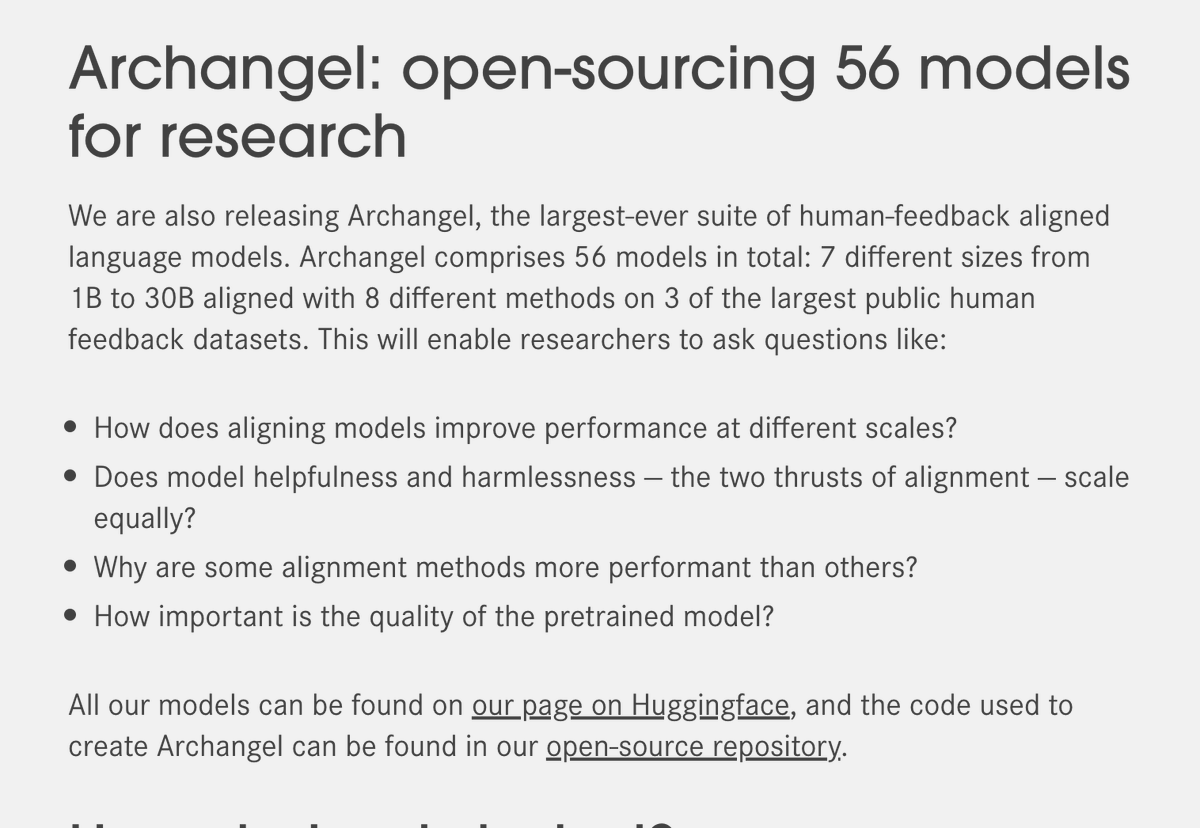 andrew_n_carr's tweet photo. I know everyone is excited about Mixtral and the new Hyena models - but @ContextualAI just dropped a pile of cool new models and a new alignment framework

https://t.co/Mmn3Vvff3T https://t.co/zRErEbQU4q