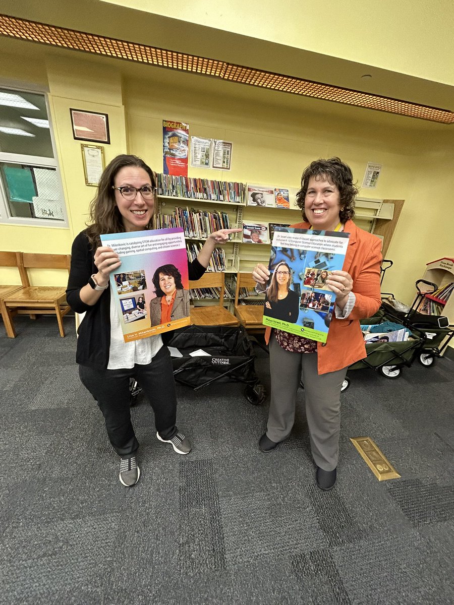 BrowardSTEM's tweet photo. Continuing to celebrate #csedweek and #inclusiveschoolsweek with 2 #csheroes! @misrael09 and @sleuthacademy @csteachersorg @CSforALL @basestem @browardschools https://t.co/w6VLvh6pqf #impactofcomputing https://t.co/7z15Y2nZUF