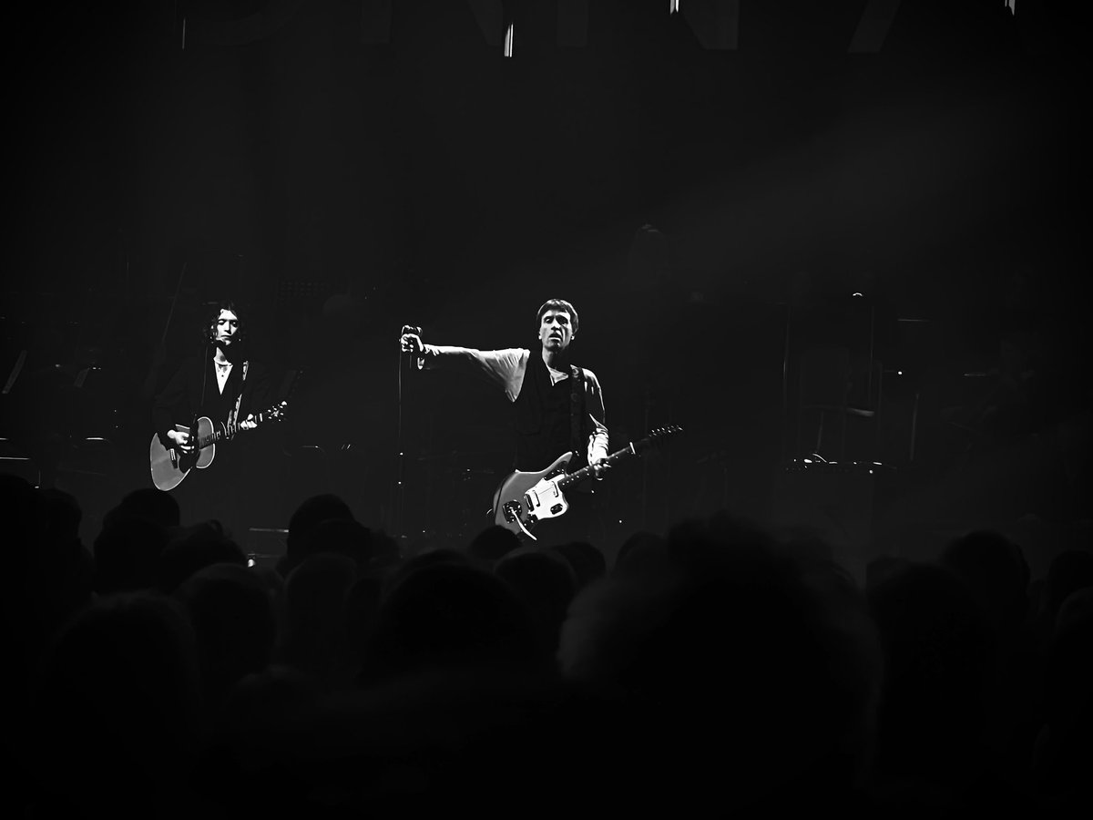 Historic night. The first music event at the new Aviva Studio in #manchester and the first time seeing the legend that is @Johnny_Marr - iconic!