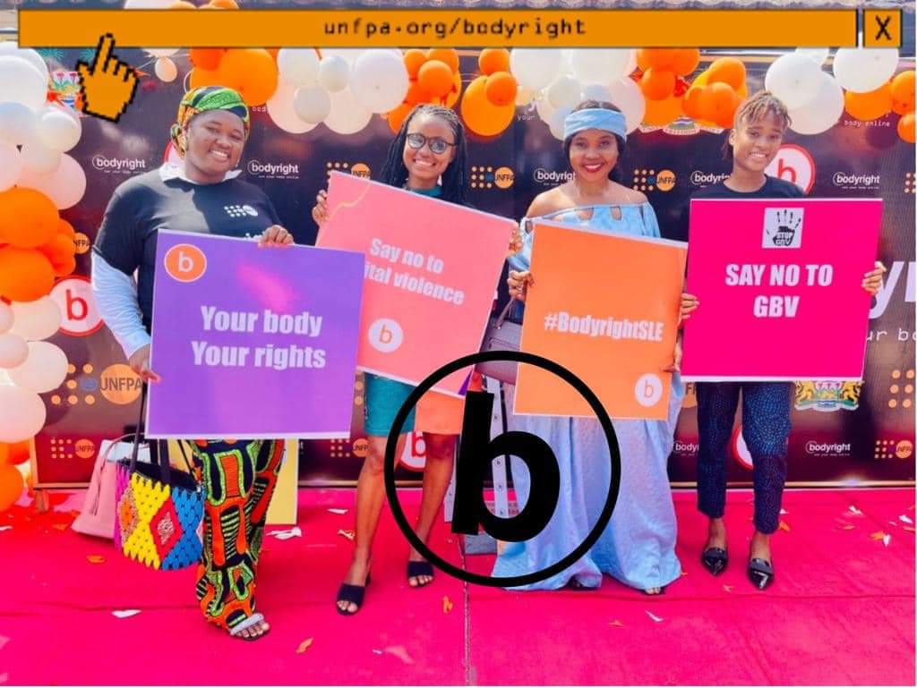 Power lives here! 

Today my team at Strong Girls Evolution joined @UNFPASierraleon in commemorating the 16 Days of Activism against Gender Based Violence! 

@bar_khadijatu

#GBV #Bodyright