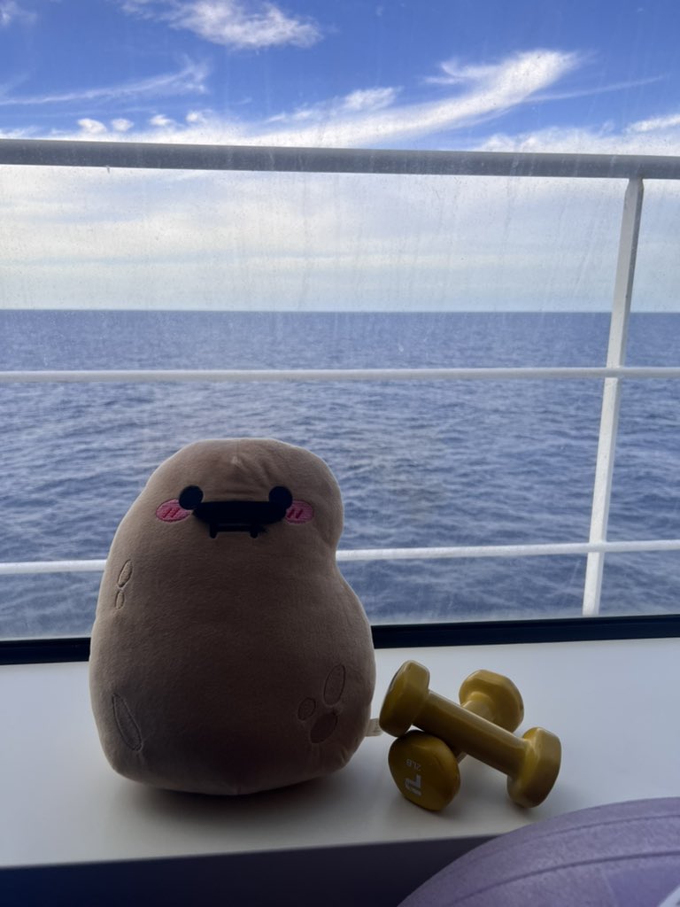 callmeMiSTER_B's tweet photo. Had to stay fit while on the cruise https://t.co/LsN6BmsGit