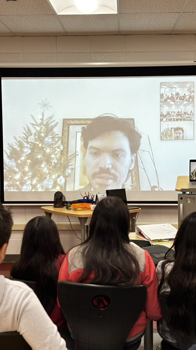 Anays323's tweet image. Thank you @RyanCalejo for taking the time to share not only your expertise as an author, but your personal, passionate experiences that inspired the stories. The students were captivated by the books! #HolmesHawks #d59learns #authorvisit