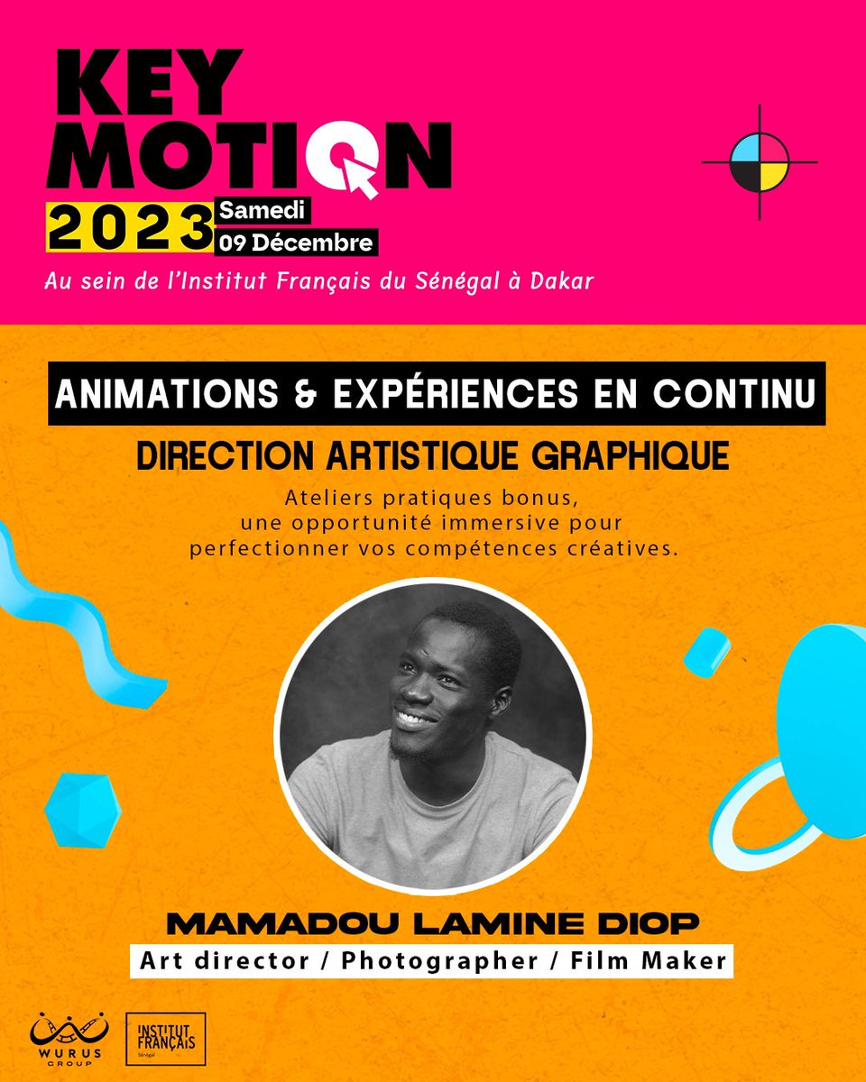 mamadoulemind's tweet photo. Retrouvez moi ce samedi au #KeyMotion avec @WurusLab  pour échanger sur la direction artistique graphique.
📍Institut français de Dakar

#MLD #LeMind #DirectionArtistique #ArtDirector https://t.co/D1VJOPtAUP