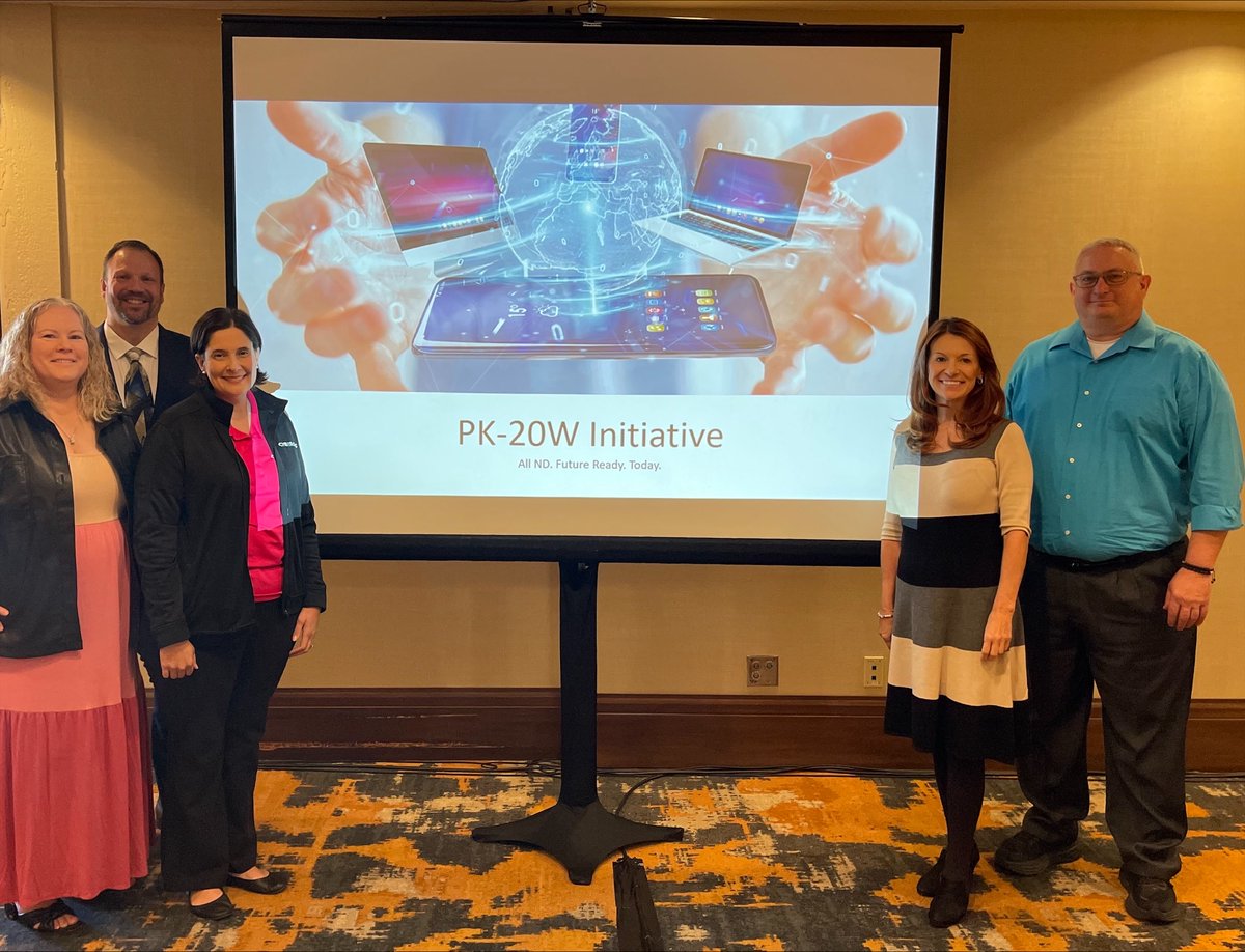 EduTechND's tweet image. Tabitha Teel led a panel discussion and unveiled the new PK-20W tagline- &quot;All ND. Future Ready. Today.&quot;! at the National NICE K12 Cybersecurity Conference.