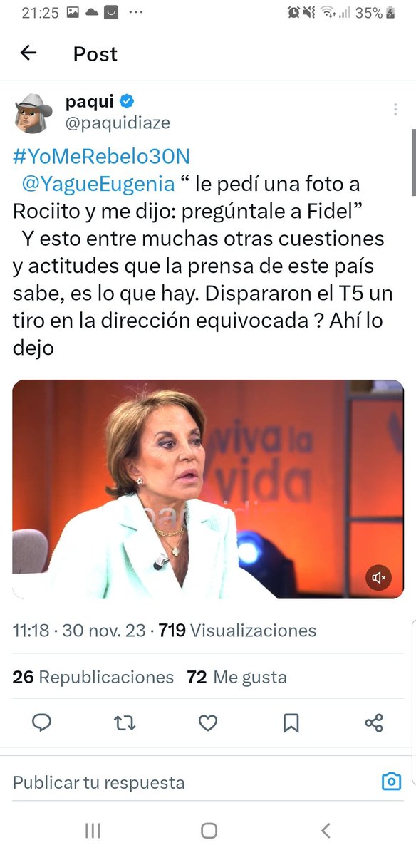 <a href="/LourdesCalva3/">Lourdes</a> <a href="/Loflipo4/">Lofli 🌊🌸💙</a> #YoMeRebelo8D 
#YoMeRebelo9D 
Soy testigo de la VV televisiva que Amber Carrasco ha hecho a sus hijo, especialmente a su hija permitiendo que los colaboradores y amigos insultara y denigrara a su hija.
Soy testigo de la violencia mediática deAmber Carrasco al padre de sus hijos