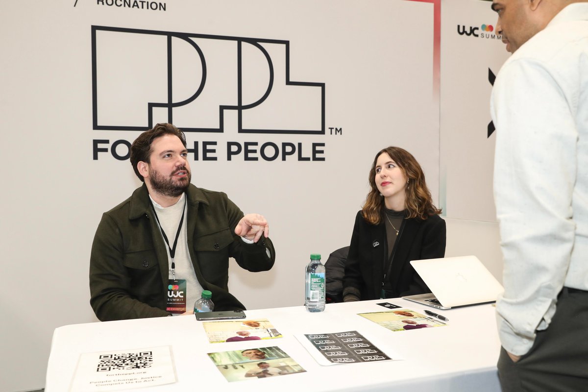 forthepplorg's tweet photo. Thank you @UnitedJusticeC and @rocnation for having For The People at #UJCSummit23! We were proud to join bold leaders raising awareness on key justice innovations. https://t.co/qFlejUoIHT