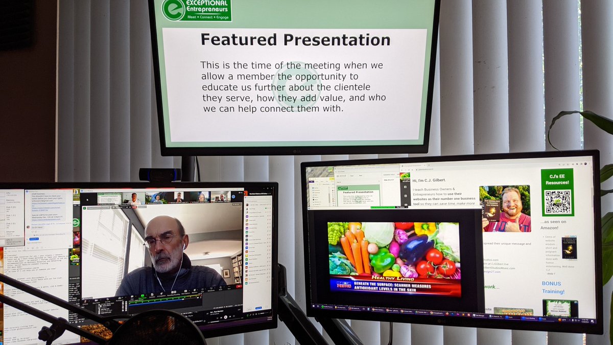 cjgilbertwebpro's tweet photo. Enjoyed hosting virtual business networking with exceptional entrepreneurs!

Dr Hans Parge sharing how you can effect change in the New Year and how you can get support!
#HealthyNeighborhoodsProject

#smallbusiness #businesstips #marketing #sales
#virtualevents
#networkingee https://t.co/IPv9ZtBRAh