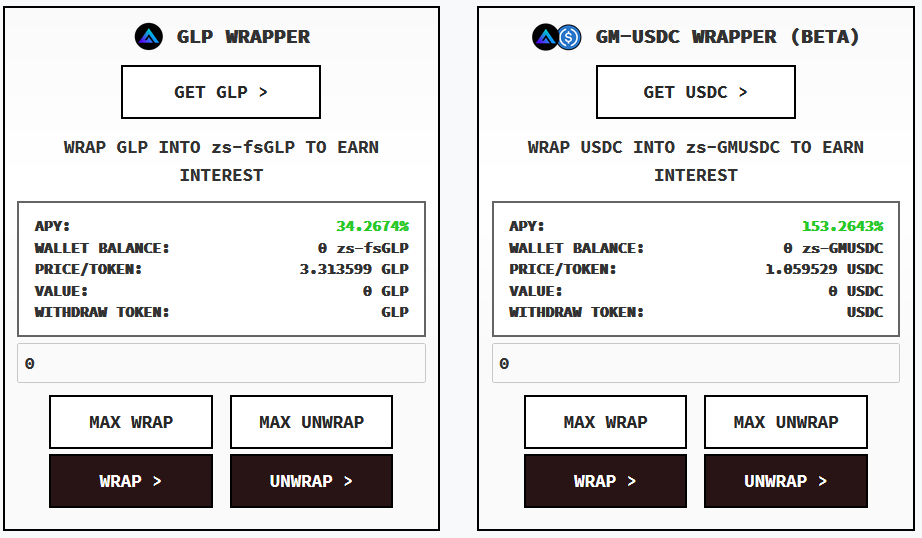 Current yield rates of Stabilize strategies for <a href="/GMX_IO/">GMX 🫐</a> liquidity markets 🚀🚀

Try them out now! stabilize.finance/app/wrap/