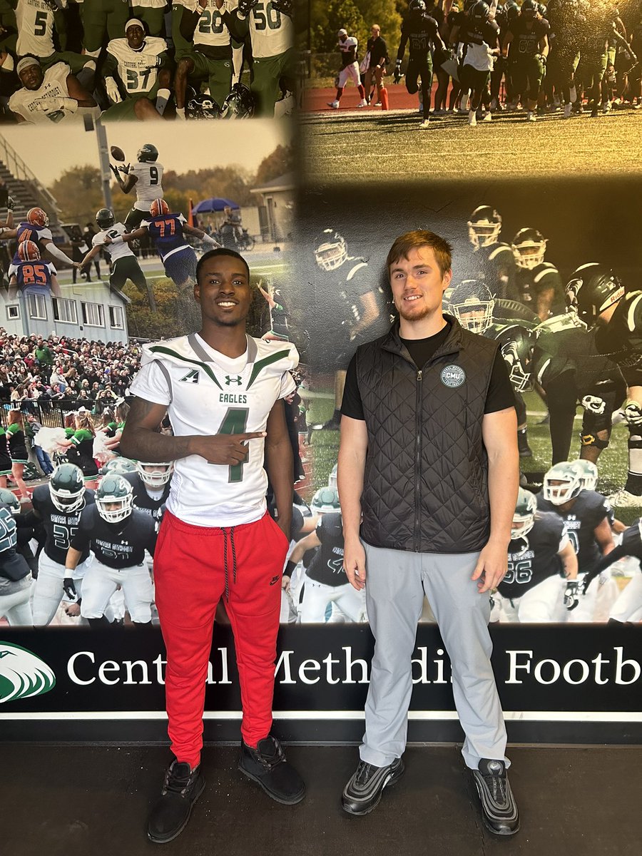 I am extremely grateful for a offer from CMU @cmueaglesFB @Coach_BProctor @wdilliii @_CoachAug 💚🤍🆗🆒 @ParkviewLr @CoachBlakePitts @smanellums @JayRod_31