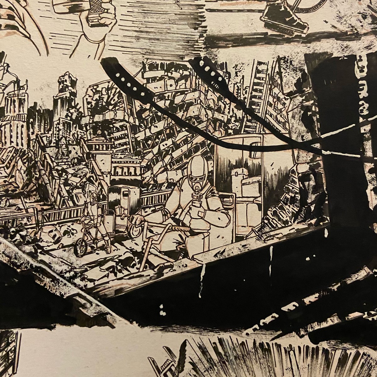 WinstonGambro's tweet photo. The most ink I've ever put on a single panel?
#inks #inking #comics #comicbooks #comicbookinking #comicbookart https://t.co/rZqkD7Gzi9