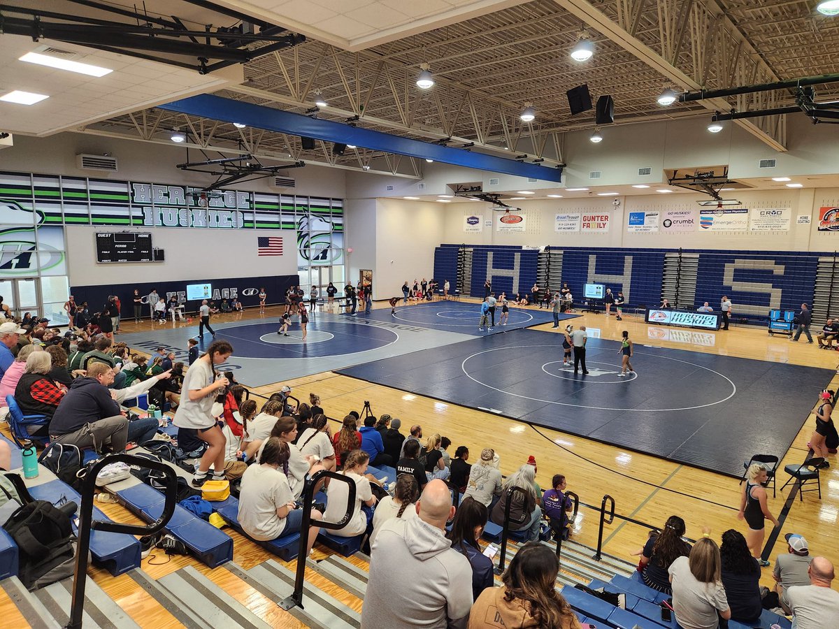 DurhamCoach's tweet photo. Let's go Lady Husky Wrestlers! 3rd annual Heritage Husky Girls Invitational! https://t.co/v2gEiZT8Ry