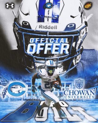Masonfields_'s tweet image. Blessed to receive an offer from Chowan university💙 @coach_gray1 @CoachChrisDent @chowanfootball