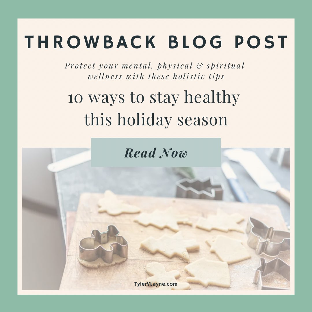 The #holidays are upon us, which means time spent with loved ones, enjoying the warmth of the indoors, & lots of #desserts. If you’re struggling to achieve your #healthgoals, check out this #blogpost for 10 ways to prioritize your wellness this season — tylervlayne.com/healthy-happy-…