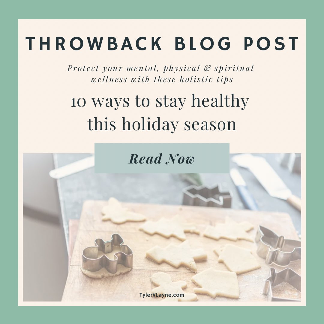 The #holidays are upon us, which means time spent with loved ones, enjoying the warmth of the indoors, &amp; lots of #desserts. 

If you’re struggling to achieve your #healthgoals, check out this #blogpost for 10 ways to prioritize your wellness this season — tylervlayne.com/healthy-happy-…