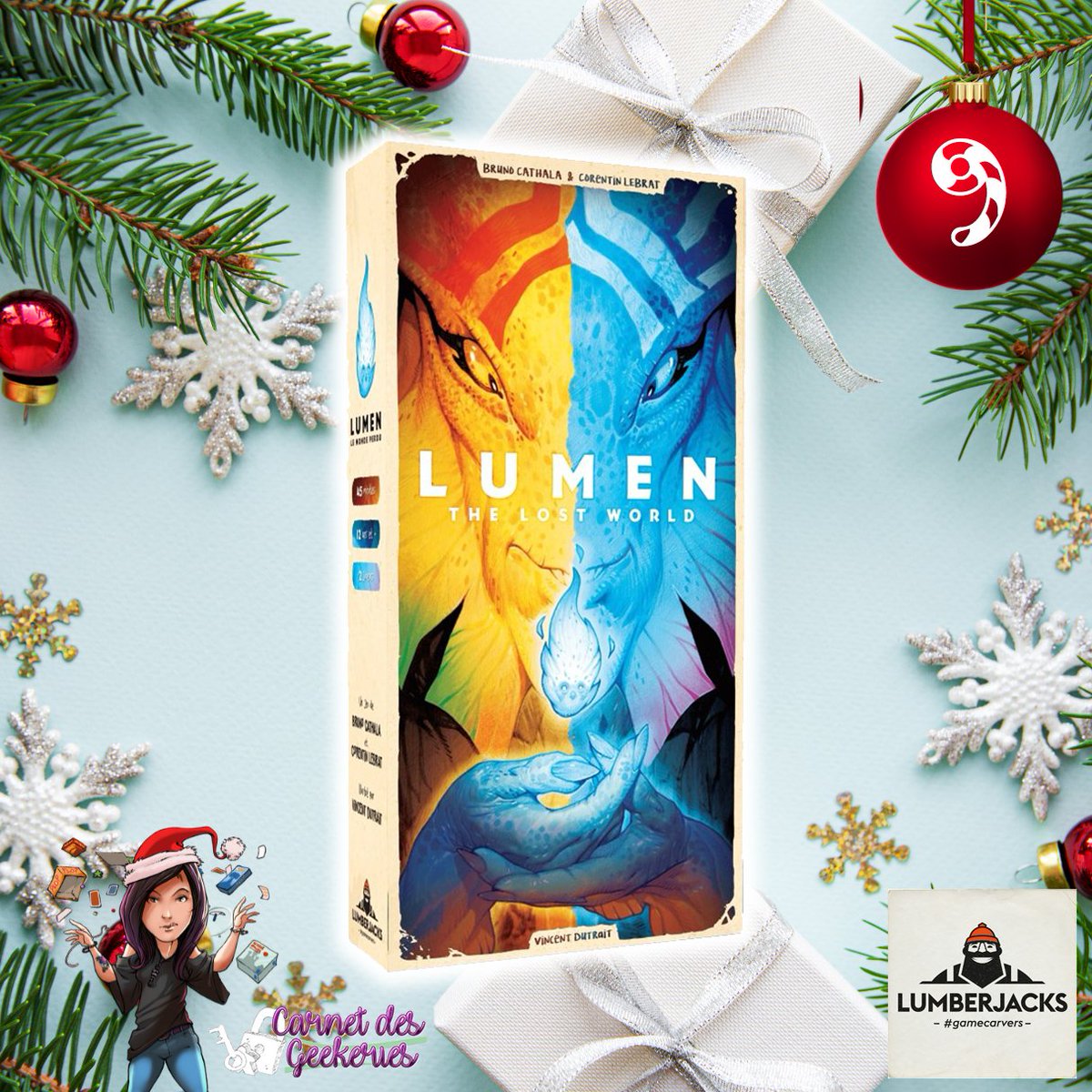 _Hina___'s tweet photo. #CONCOURS🎄𝐂𝐚𝐥𝐞𝐧𝐝𝐫𝐢𝐞𝐫 𝐝𝐞 𝐥'𝐀𝐯𝐞𝐧𝐭 🎅 Case n°9
 
Un jeu pour deux, deux peuples qui se livrent une guerre perpétuelle pour la possession des Lumens !  

🎁A gagner : Lumen 
🎄RT + Follow @_Hina___ et @GameCarvers 

🌟Fin le 15/12/2023
🇫🇷

#j2s #bgg #boardgames https://t.co/lWLchZahzT