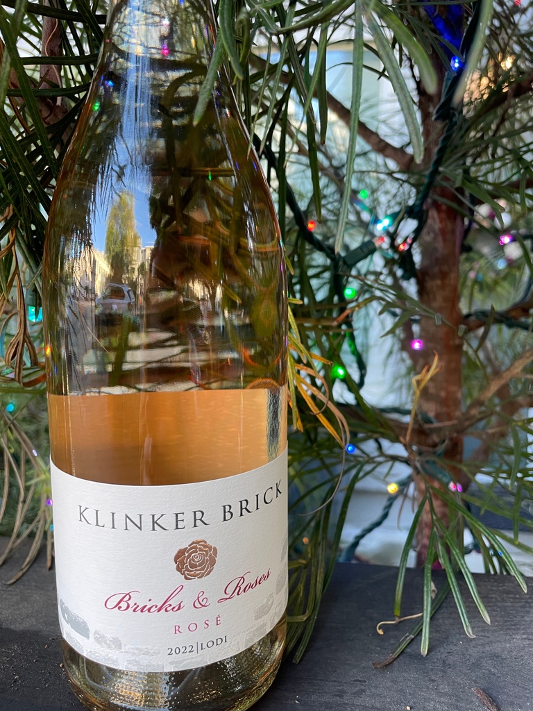 Rosé in the Winter? Absolutely! ❄️ Add a little holiday cheer to your December gatherings with Bricks and Roses Rosé.🌹 #winterrosé #happyholidays #klinkerbrick #lodiwine