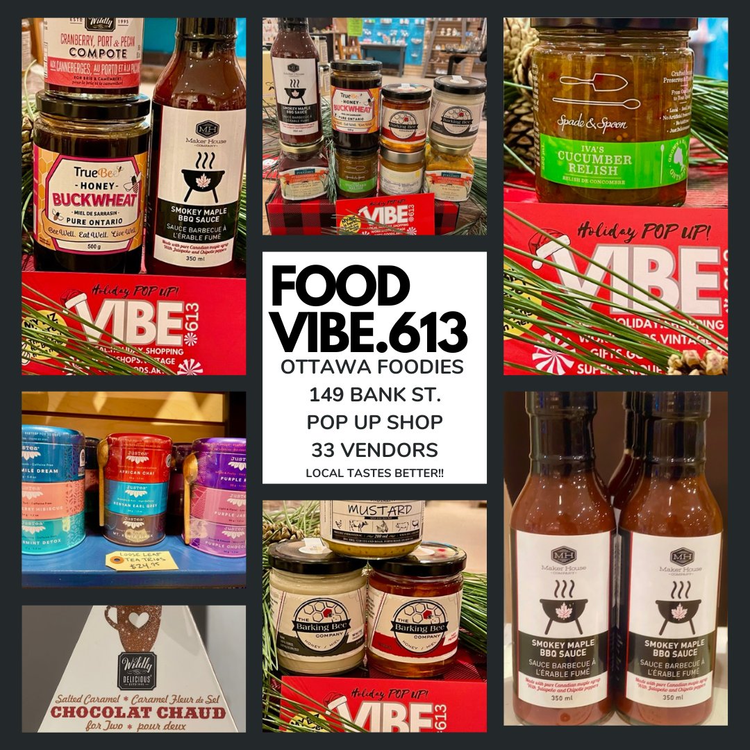 Ottawa's freshest new POP UP SHOP is packed with tasty gourmet treats curated by local superstars @makerhouseco <a href="/thebarkingbee/">The Barking Bee Company</a> <a href="/LesFougeres/">Hôtel les Fougères</a> @thePeppermoustache and many more.
SHOP LOCAL~~EAT LOCAL ~~
149 BANK ST.  11-5 daily closed Monday. 
<a href="/CTVNews/">CTV News</a> <a href="/ctvottawa/">CTV Ottawa</a> @CTVOttMornLive