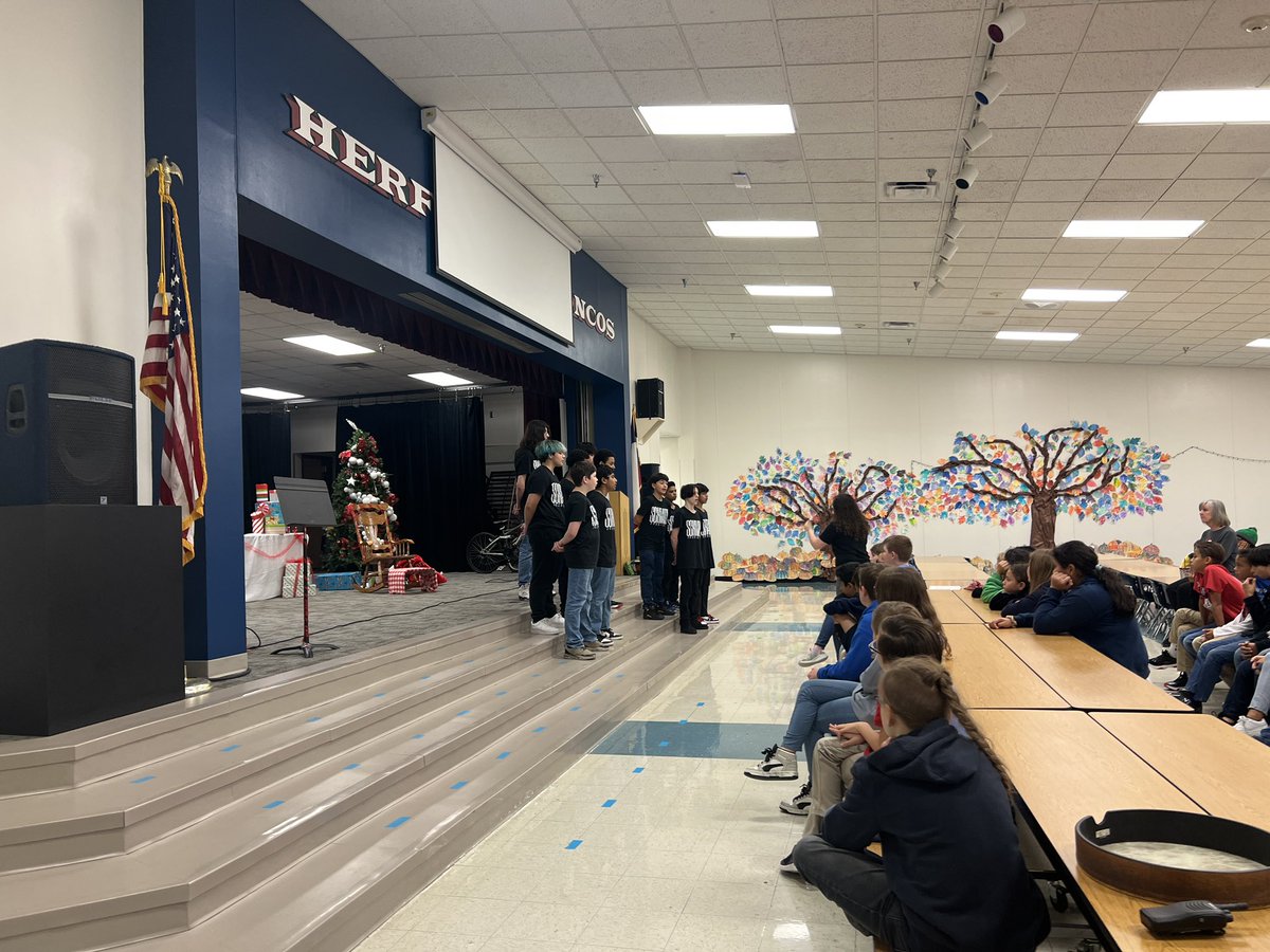 We had lots of visitors today!! Rowlett HS baseball player were all over the school volunteering in classrooms. I also caught the Schrade MS choir giving a short performance to our 4th/5th grade student. <a href="/Herfurth_Bronco/">Herfurth Elementary</a> <a href="/gisdnews/">Garland ISD</a>