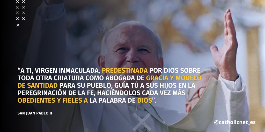 Catholicnet_es's tweet photo. Todo lo que se refiere a la Santísima Virgen María es un maravilloso misterio.

Más sobre la #InmaculadaConcepcionDeMaria aquí ➡️ https://t.co/oafg8V31Yf

 #SanJuanPabloII https://t.co/MfAkw8StTC