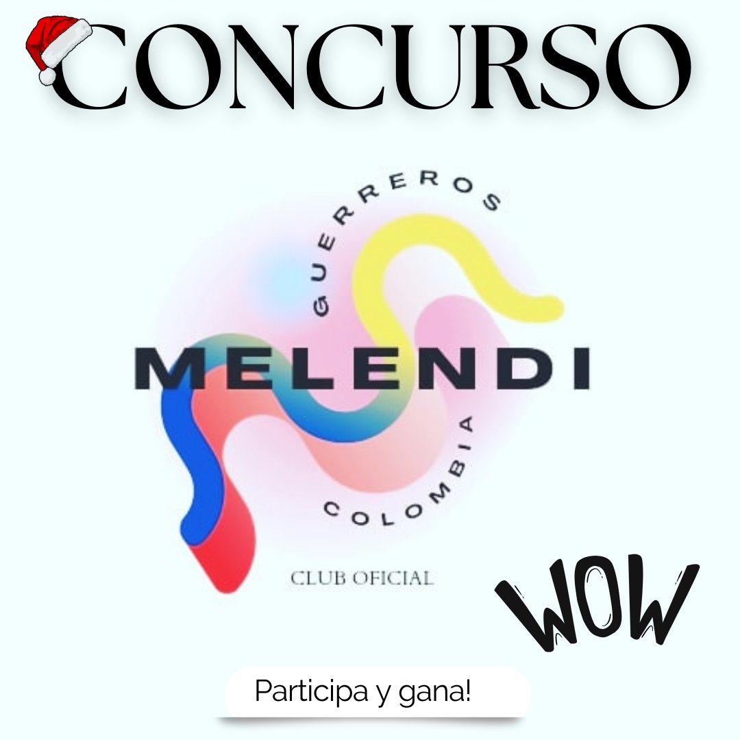 ¡Participa ahora! 🤟
PREMIO: CD QUÍTATE LAS GAFAS
La persona que desee participar debe hacerlo con una publicación en instagram contando de la manera más original posible cuál es su canción preferida de Melendi y por qué.

Entra a instagram: guerrerosmelendicolombia