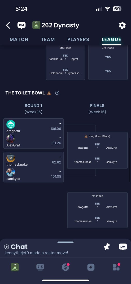 Playoff picture heading into the final week of the regular season. No one has been eliminated from playoff contention yet 👀