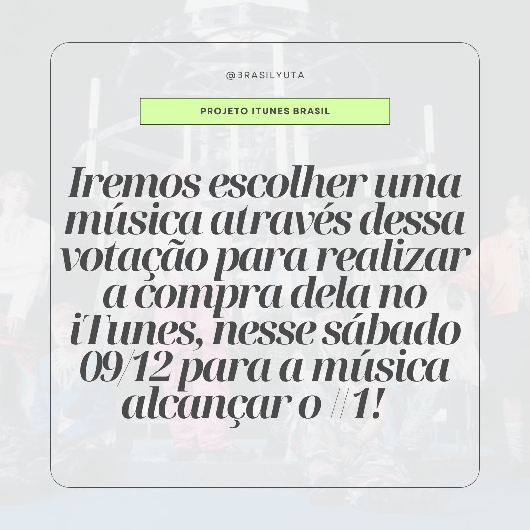 BrasilYuta's tweet photo. [🍒] Cznnie, atenção aqui! Estamos com a ideia de subir uma música do NCT 127 no iTunes Brasil, esse é um movimento que já está acontecendo em alguns países e também isso pode servir como um "treinamento" para quando o álbum de inverno lançar, abaixo deixamos 4 sugestões de (+) https://t.co/PAy4UXuvhC