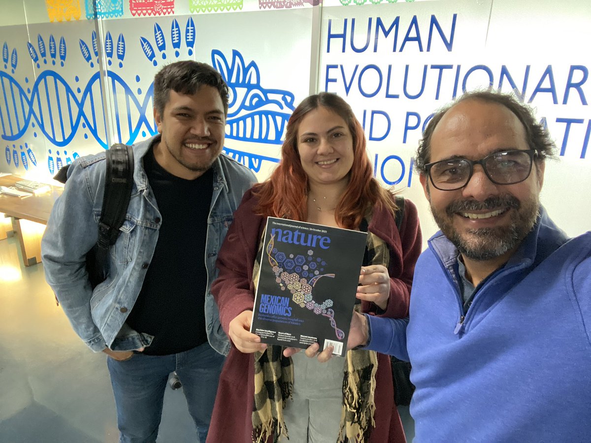 morestrada's tweet photo. Finally a physical copy here in the lab! With coauthors @BarjonCar and @santiago_gmm at @moreno_lab in @cinvestav 🇲🇽 @NaturePortfolio #MexicanGenomics https://t.co/hf5ujOrEoe