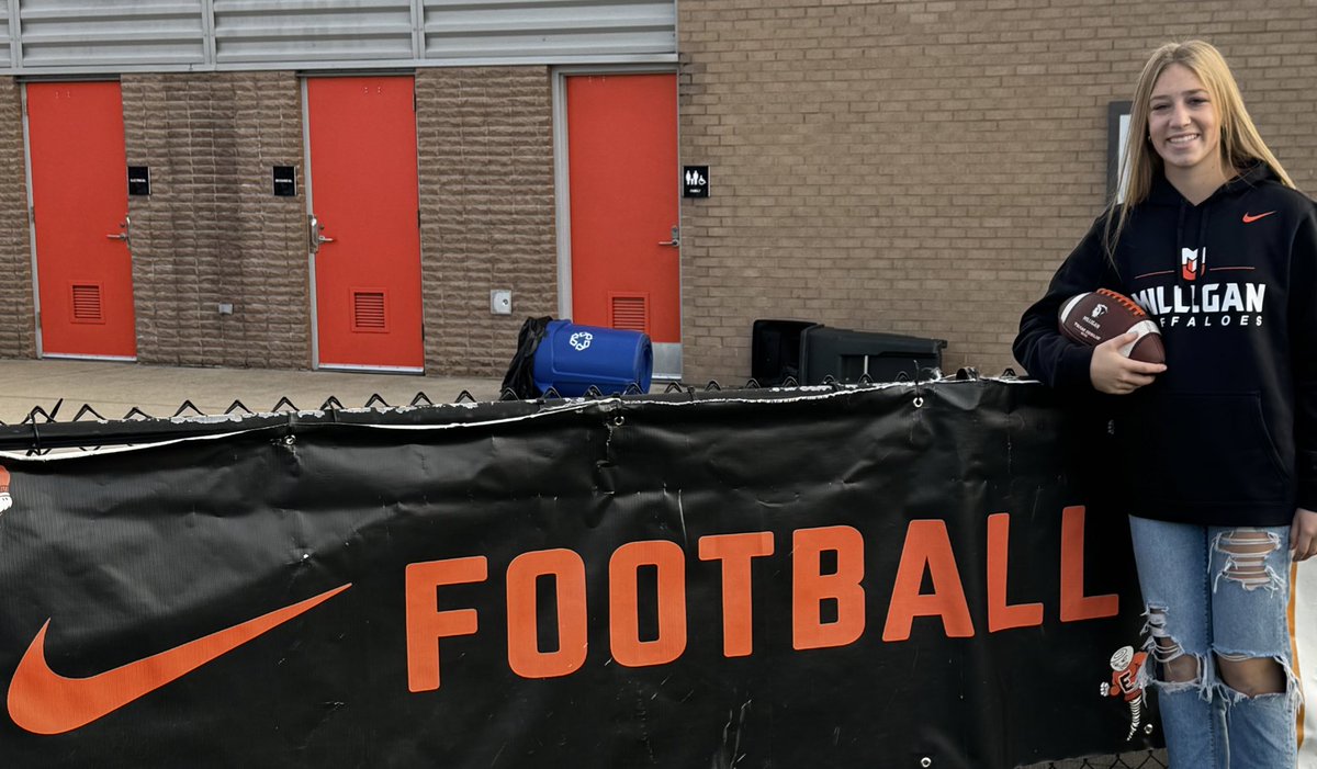MilliganWFlagFB's tweet photo. Great to have @MakenzieQB1 and family from @MP_FlagFootball on campus today for an official visit!  #wewill https://t.co/Yn4VVdiMy6