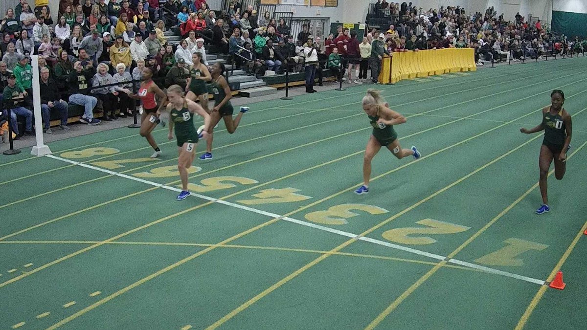 Freshman Anika Larson claimed the 60m dash title, clocking 7.57 to rank 4th in NDSU history.