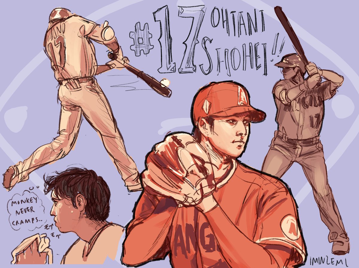 IMINZEMI's tweet photo. starting off with my Shohei Ohtani drawings......special boy please tell me where you GO https://t.co/WNJRsaXkww
