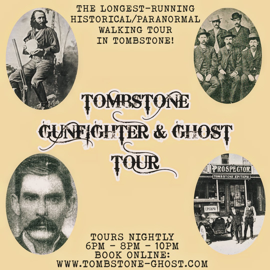 GunfighterGhost's tweet photo. Tours in #tombstonearizona, available every night at 6pm and 8pm and 10pm at: https://t.co/7fHgJHcH4A! 🤠👻 https://t.co/Hj4PnHyuue