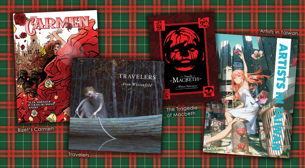 clover_press's tweet photo. We've got your Christmas covered with books for every type of person! All domestic orders placed before Dec 13 will arrive before Xmas! Head to https://t.co/3v364YQjRk for the full catalog!
#christmas #Christmasgiftidea #HolidayGiftIdea  #graphicnovels #giftguide2023 #cloverpress https://t.co/KVJVm1dsLv