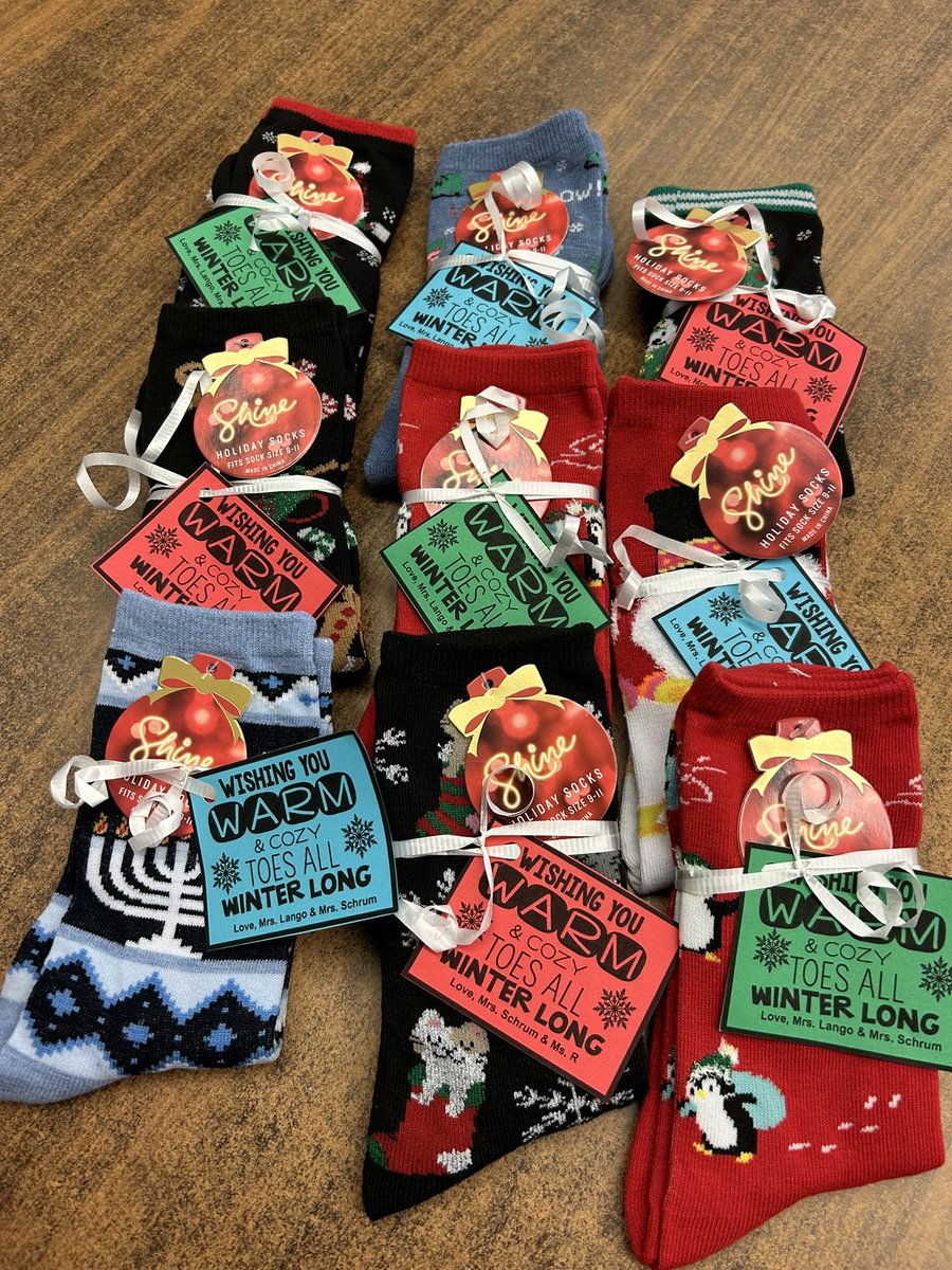 No better way to start off the holiday season than with some fun themed socks! We couldn’t put them on fast enough 😊 Happy Holidays from me, <a href="/clango4/">Mrs. Lango</a> and <a href="/msrucando/">Ms. Rucando</a>!