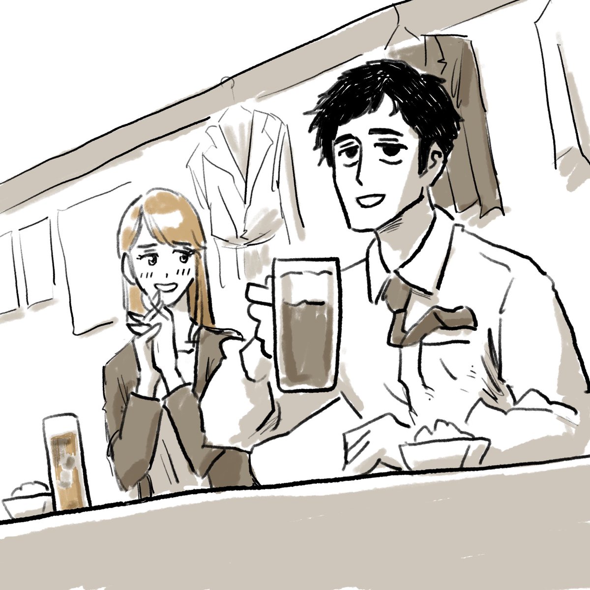 オーネット独り酒ニキFA🍻
#今年も残りわずかなので今年一番伸びた絵を貼る
https://t.co/RgB3CMRUUx